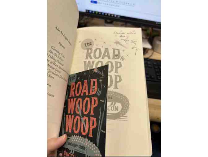 Eugen Bacon's The Road to Woop Woop - signed, paperback, special card within