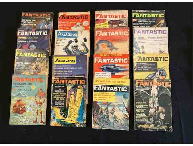 Bundle of vintage FANTASTIC, AMAZING, and ANALOG magazines