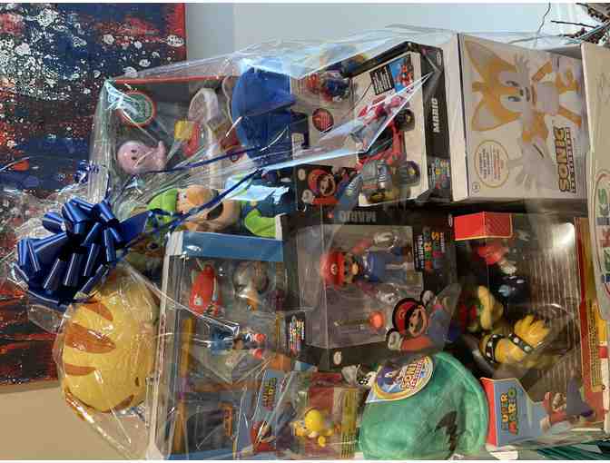 Super-Sized Basket of Super Mario and Sonic Toys from JAKKS Pacific