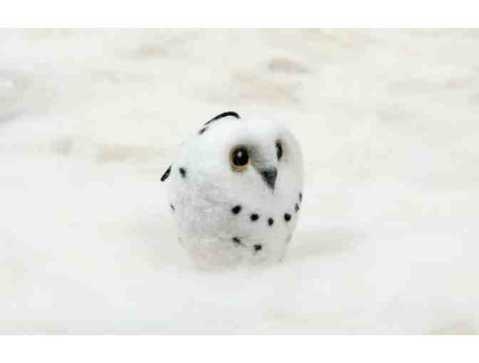 Handcrafted Snowy Owl Felt Ornament