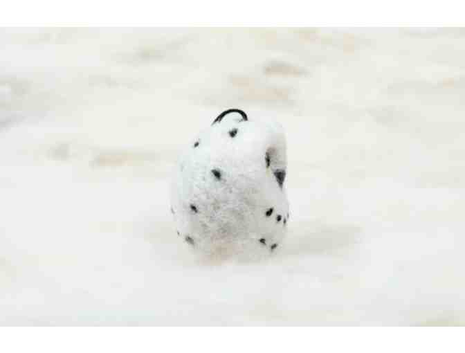 Handcrafted Snowy Owl Felt Ornament