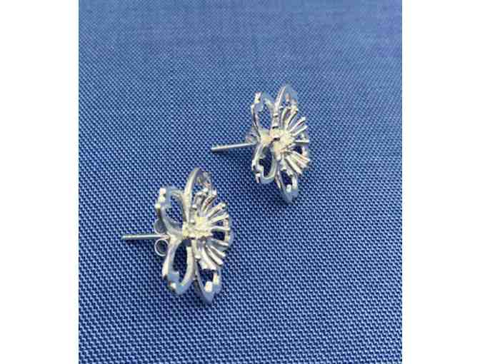 Sterling Silver Earrings - Cherry Blossom