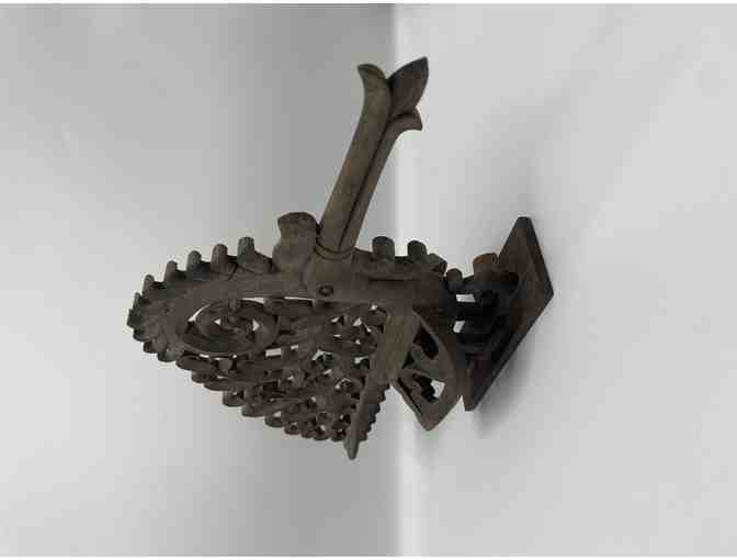 Traditional hornbill wood spirit carving from Indonesia