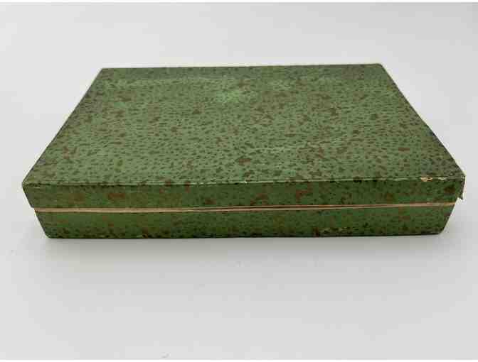 Boxed set of 5 Japanese sake cups with hand-painted birds