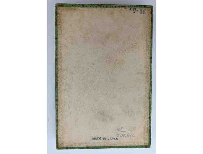 Boxed set of 5 Japanese sake cups with hand-painted birds